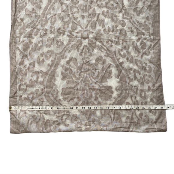 Neutral Patterned Circle Scarf - Picture 6 of 8